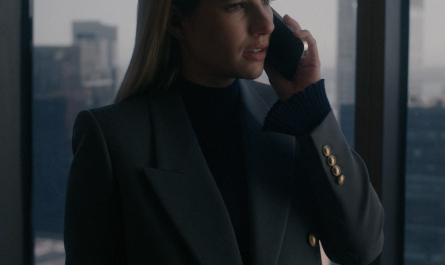Tailored Double Breasted Blazer of Emma Roberts as Anna Victoria Alcott Outfit American Horror Story TV Show