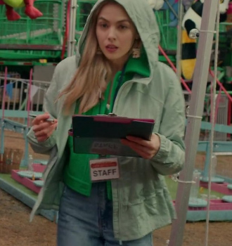 Green Hooded Jacket of Sarah Dugdale as Lizzie Outfit Virgin River TV Show