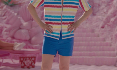 Short Sleeve Stripe Shirt Worn by Michael Cera as Alan Outfit Barbie (2023) Movie