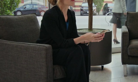 Black Leather High Heel Pumps of Zibby Allen as Brie Sheridan Outfit Virgin River TV Show