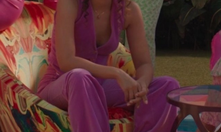 Pink Patent Leather Booties Worn by Alexandra Shipp Outfit Barbie (2023) Movie