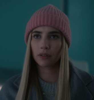 Pink Knit Beanie of Emma Roberts as Anna Victoria Alcott Outfit American Horror Story TV Show