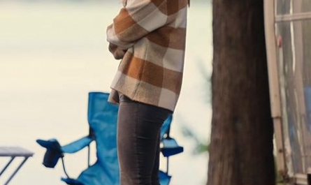 Suede Ankle Boots Worn by Elise Gatien as Lark Outfit Virgin River TV Show