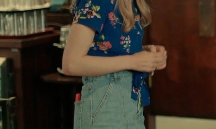 Blue Denim Skirt Worn by Sarah Dugdale as Lizzie Outfit Virgin River TV Show