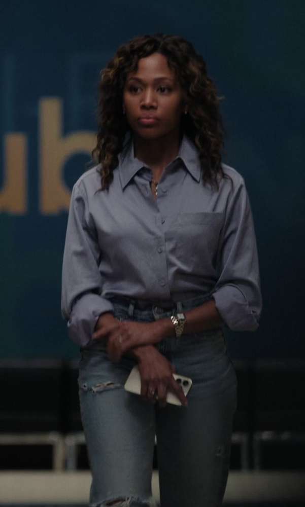 Formal Shirt Worn by Nicole Beharie as Christina Hunter from The Morning Show TV Show