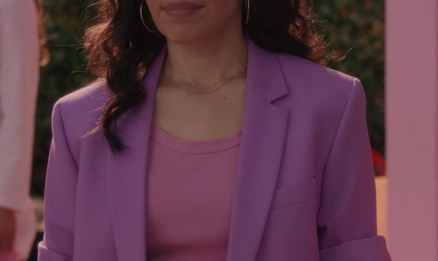 Purple Blazer Jacket Worn by America Ferrera as Gloria