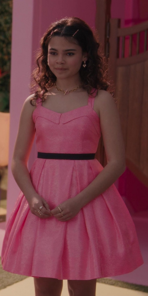pink dress - Ariana Greenblatt (Sasha) - Barbie (2023) Movie