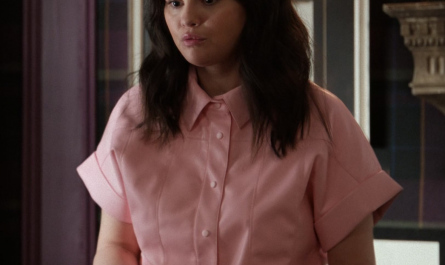 Pink Shirt Worn by Selena Gomez as Mabel Mora Outfit Only Murders in the Building TV Show