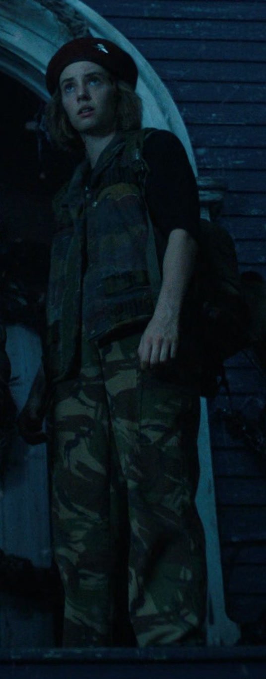 Worn on Stranger Things TV Show - Military Army Camo Pants Worn by Maya Hawke as Robin Buckley