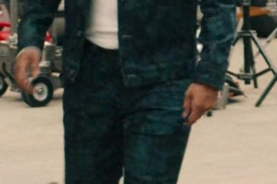 Printed Denim Jacket Suit of Chance Perdomo as Andre Anderson Outfit Gen V TV Show