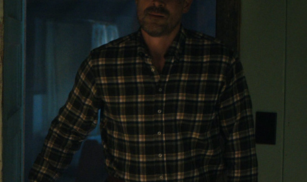 Plaid Long Sleeve Shirt Worn by David Harbour as Jim Hopper Outfit Stranger Things TV Show