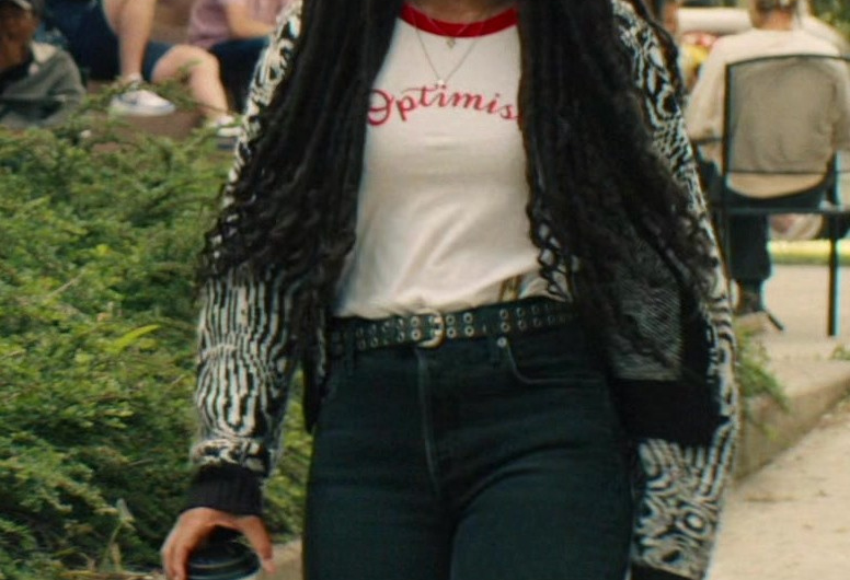 Optimist Tee of Jaz Sinclair as Marie Moreau