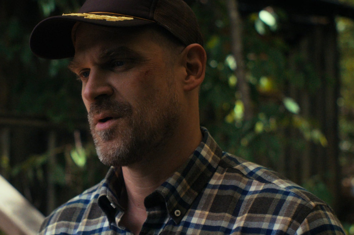 Cap with a Gold Leaf Insignia on the Brim of David Harbour as Jim Hopper Outfit Stranger Things TV Show