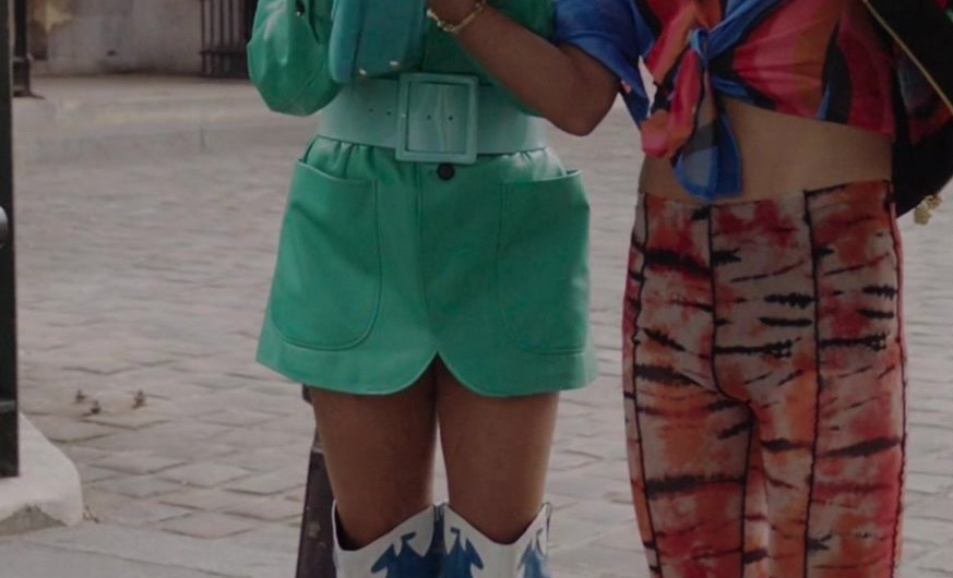 Western Thigh-High Boots of Ashley Park as Mindy Chen