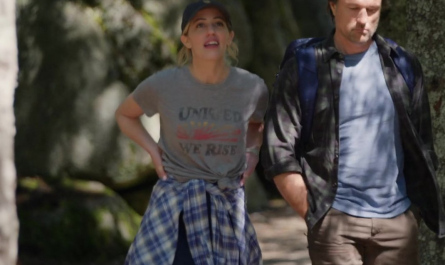 United We Rise Logo Tee of Zibby Allen as Brie Sheridan Outfit Virgin River TV Show