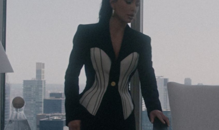 Single Breasted Corset Jacket Worn by Kim Kardashian as Siobhan Corbyn Outfit American Horror Story TV Show