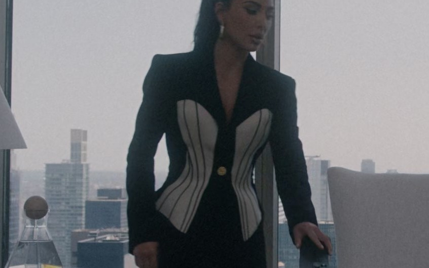 Single Breasted Corset Jacket Worn by Kim Kardashian as Siobhan Corbyn