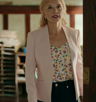 Floral Print Top of Teryl Rothery as Muriel St. Claire Outfit Virgin River TV Show