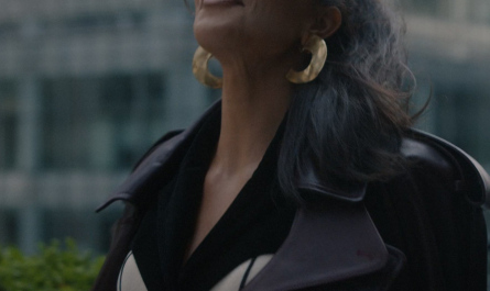 Big Gold Plated Earrings of Kim Kardashian as Siobhan Corbyn Outfit American Horror Story TV Show