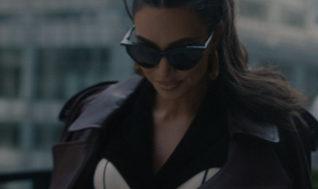 Cat Eye Sunglasses of Kim Kardashian as Siobhan Corbyn Outfit American Horror Story TV Show