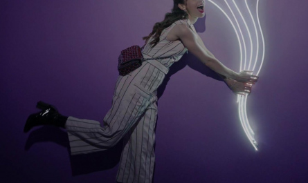 Striped Jumpsuit of Lily Collins as Emily Cooper Outfit Emily in Paris TV Show