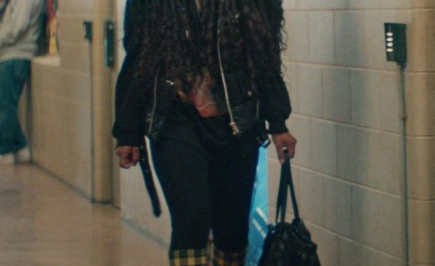 Tartan Plaid Patchwork High Heel Boots of Jaz Sinclair as Marie Moreau