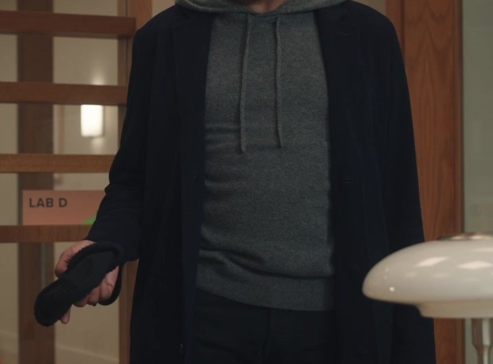 Grey Pullover Hooded Sweater Worn by Jesse L. Martin as Professor Alec Mercer