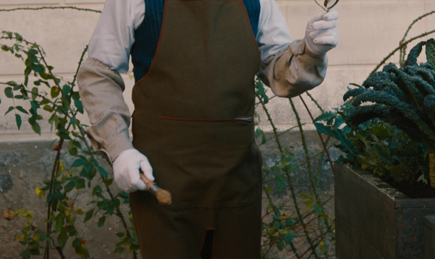 Olive Green Gardening Apron of Kenneth Branagh as Hercule Poirot