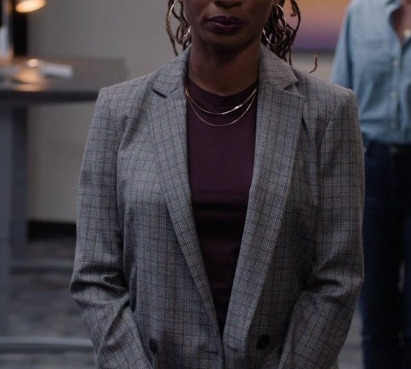 Plaid Blazer of Shanola Hampton as Gabi Mosely