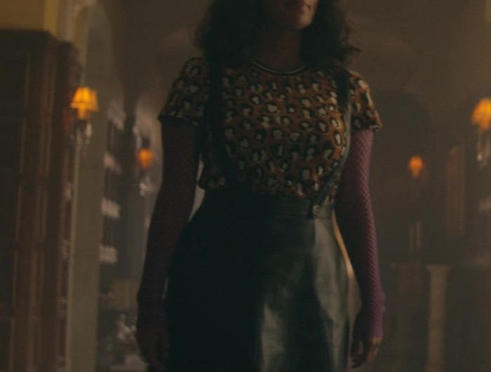 Leather Suspender Skirt Worn by Diane Guerrero as Kay Challis / Crazy Jane