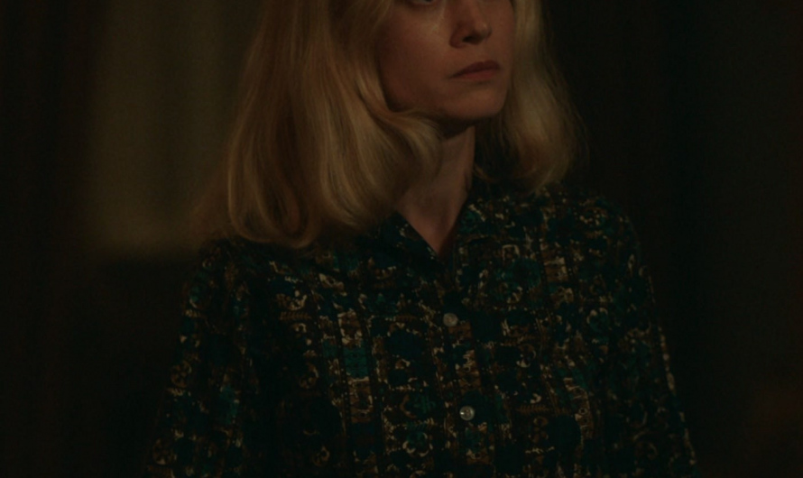 Short Sleeve Button-Up Shirt Worn by Brie Larson as Elizabeth Zott