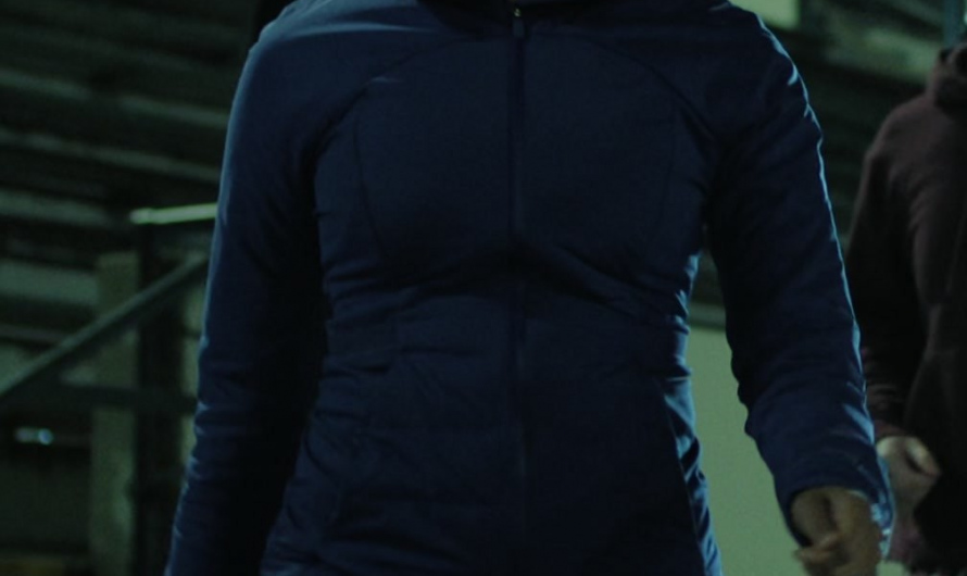Blue Jacket of Nicole Beharie as Christina Hunter