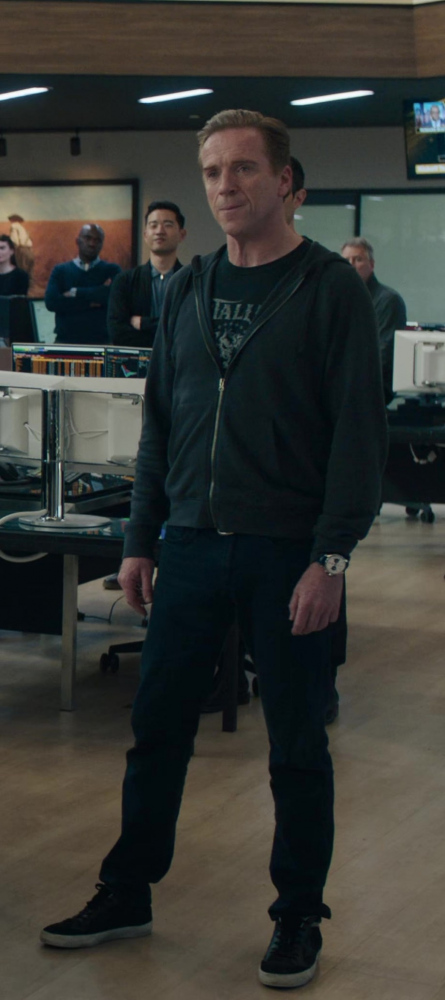 black leather sneakers - Damian Lewis (Robert "Bobby" Axelrod) - Billions TV Show