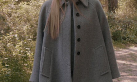 Caped Wool-Blend Coat Worn by Emma Roberts as Anna Victoria Alcott Outfit American Horror Story TV Show