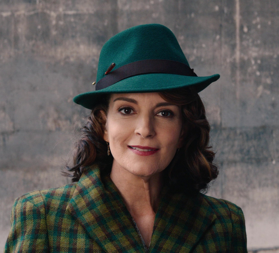 Emerald Green Wool Hat Worn by Tina Fey as Ariadne Oliver