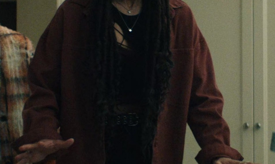 Corduroy  Button Down Shirt of Jaz Sinclair as Marie Moreau