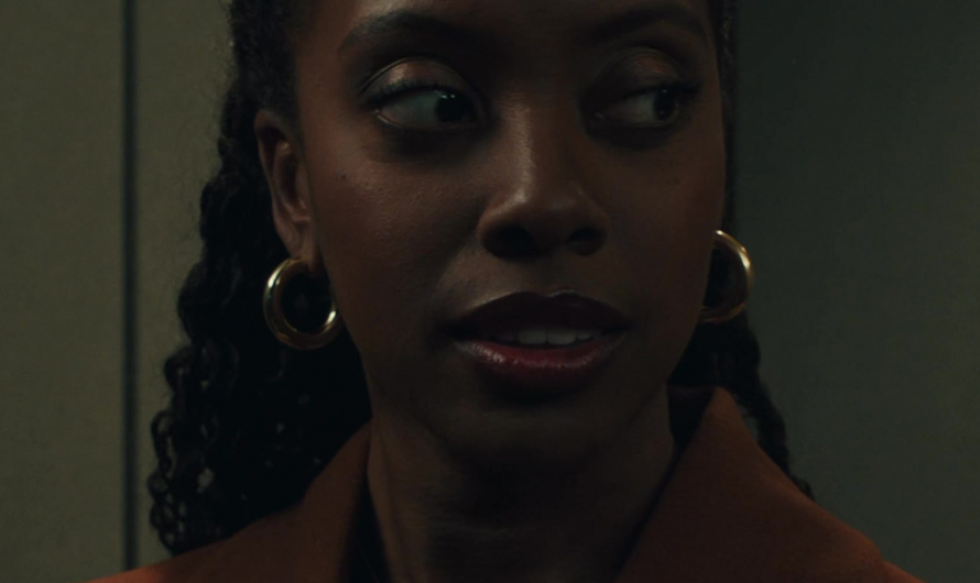 Gold-Toned Circular Hoop Earrings of Condola Rashād as Kate Sacker