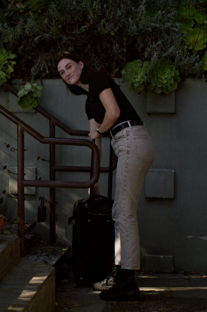 Light Wash High-Rise Jeans Worn by Madison Lintz as Madeline "Maddie" Bosch