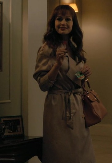 Trench Coat with Waist Tie Worn by Carla Gugino as Verna