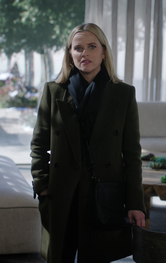 Khaki Double Breasted Coat Worn by Reese Witherspoon as Bradley Jackson