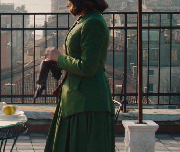 Green Pleated Skirt Worn by Tina Fey as Ariadne Oliver