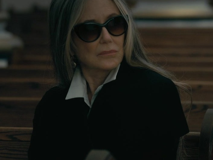 Elegant Oversized Dark Tinted Sunglasses Worn by Mary McDonnell as Madeline Usher