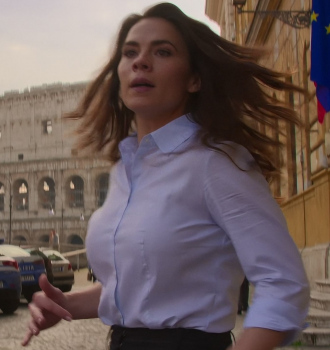 Button Down Shirt Worn by Hayley Atwell as Grace Outfit Mission: Impossible - Dead Reckoning Part One (2023) Movie