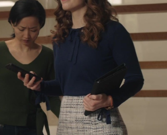 Tweed Pattern Skirt Worn by Molly Kunz as Phoebe
