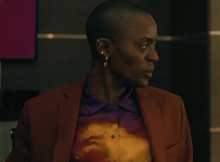 Tie-dye Silk Shirt Worn by T’Nia Miller as Victorine LaFourcade