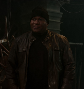 Brown Leather Jacket Worn by Ving Rhames as Luther Stickell Outfit Mission: Impossible - Dead Reckoning Part One (2023) Movie