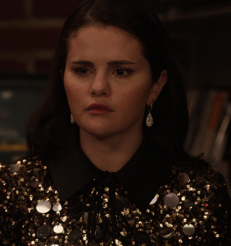 Diamond Embellished Drop Earrings of Selena Gomez as Mabel Mora Outfit Only Murders in the Building TV Show