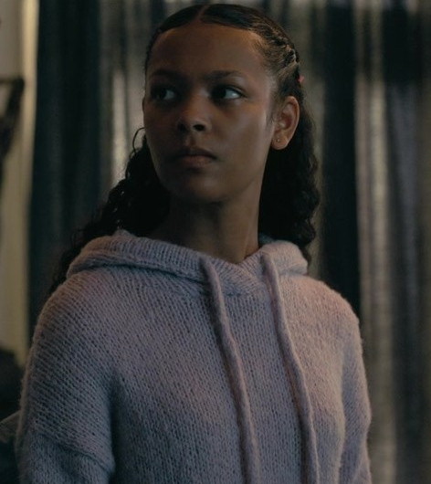 Knitted Hoodie Worn by Kyliegh Curran as Lenore Usher
