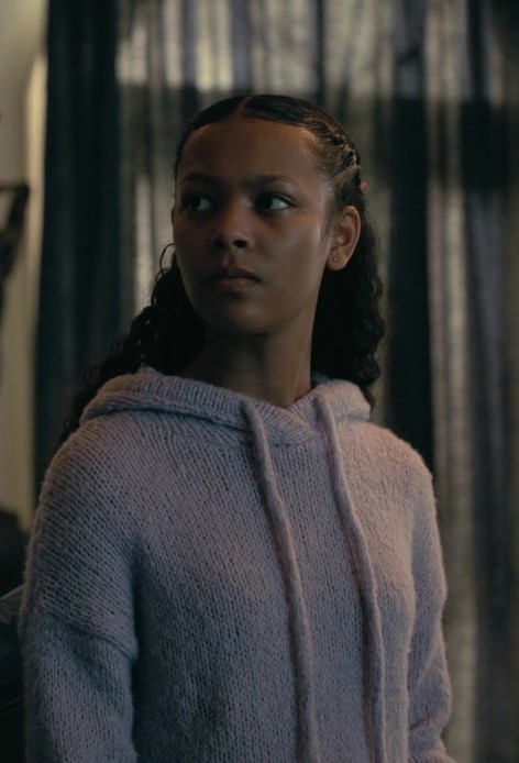 Knitted Hoodie Worn by Kyliegh Curran as Lenore Usher