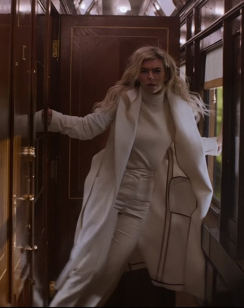 white turtleneck sweater - Vanessa Kirby (Alanna Mitsopolis) - Mission: Impossible - Dead Reckoning Part One (2023) Movie